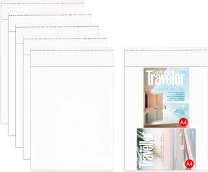 100 Count 14x20 '' Clear Cellophane Bags Large Self Sealing Cello Bags 2mil Self Stick OPP Poly Clothing Bags for Food Storage T-Shirt Pants Brochure Prints Magazines Documents Gift