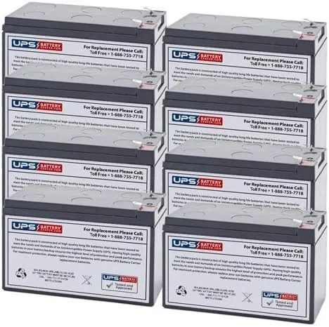12V 8Ah SLA Battery Replacement for Aqua-Vu AV715C 7" Underwater Camera - 8 Pack