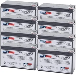 12V 8Ah SLA Battery Replacement for Aqua-Vu AV715C 7" Underwater Camera - 8 Pack