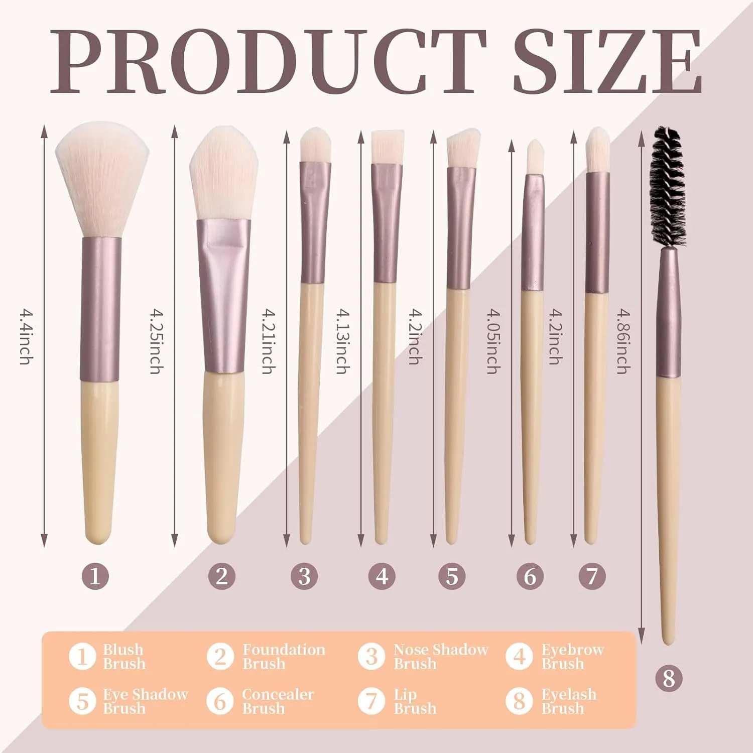 16 Sets Travel Makeup Brush Set Synthetic Fiber Face Foundation Make up Brushes Bridesmaid Gift with Travel Makeup Bag for Wedding Bridal Shower Favors Bachelorette Party Gift (Ivory Beige)