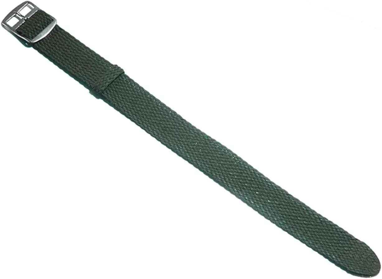 18mm 20mm Solid color Perlon Woven Nylon watchbands bracelet fabric Woven Watch Strap Band Buckle belt black blue