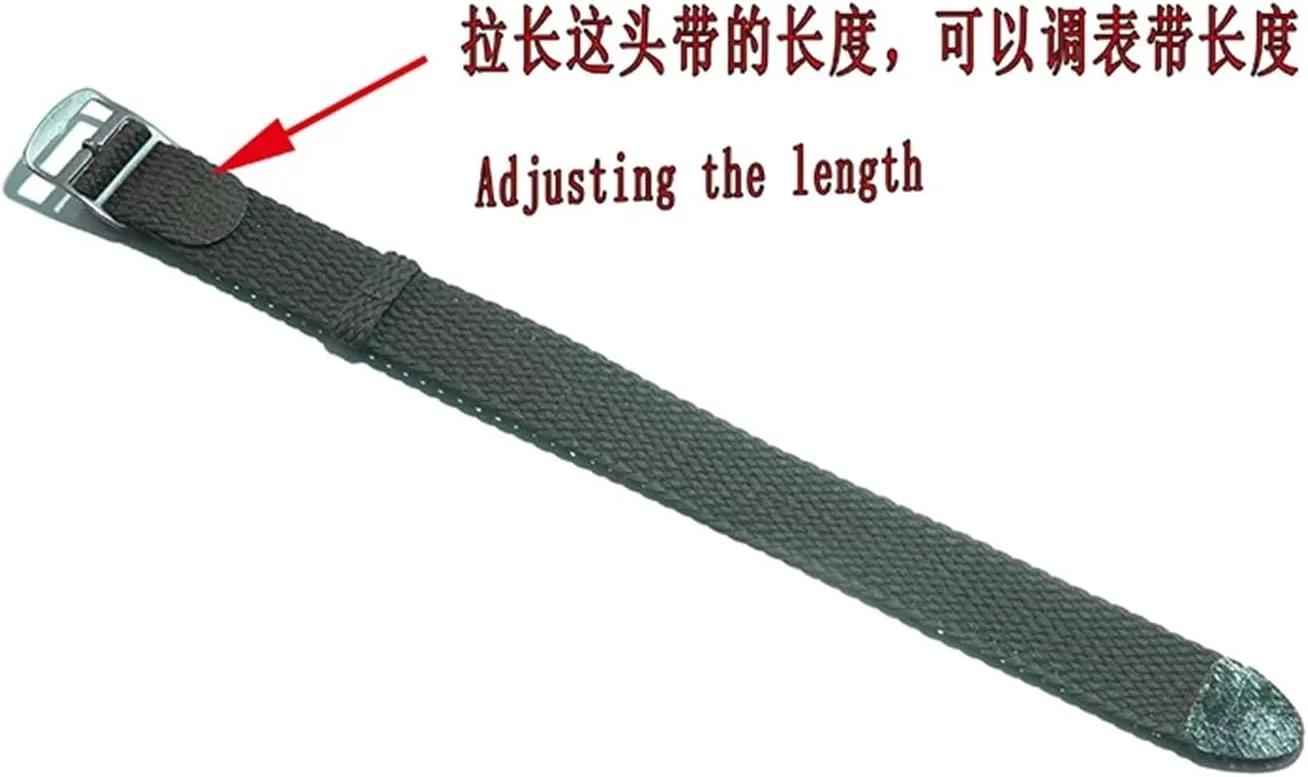 18mm 20mm Solid color Perlon Woven Nylon watchbands bracelet fabric Woven Watch Strap Band Buckle belt black blue