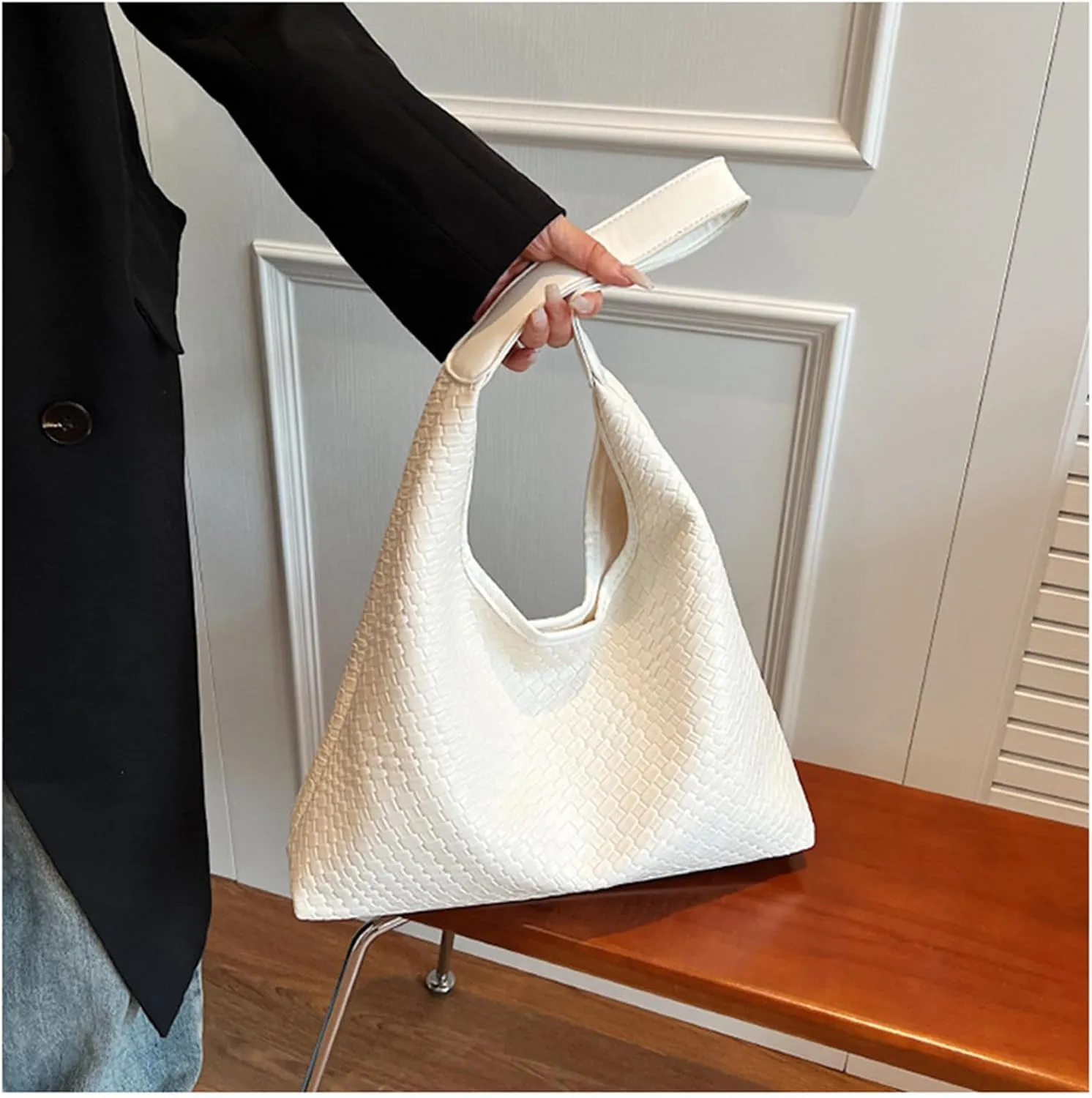 2025 Leather Tote Bag for Women Top-handle Shoulder Bag, Hobo Bags Large Capacity Soft Vegan Crossbody Handbag Underarm