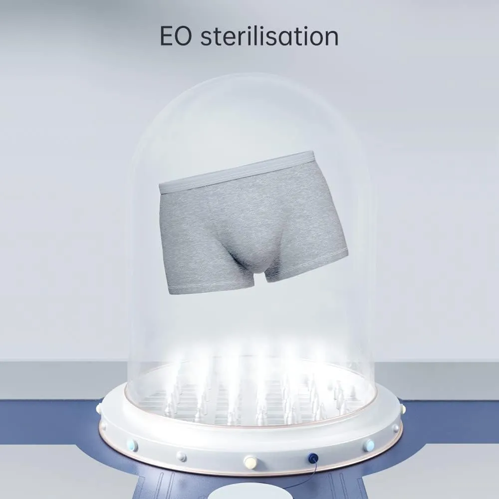 20/5 Packs Mens Disposable 100% Cotton Underwear Boxers Portable Shorts for Travel Fitness Swimming Hotel Spa Hospital Stays