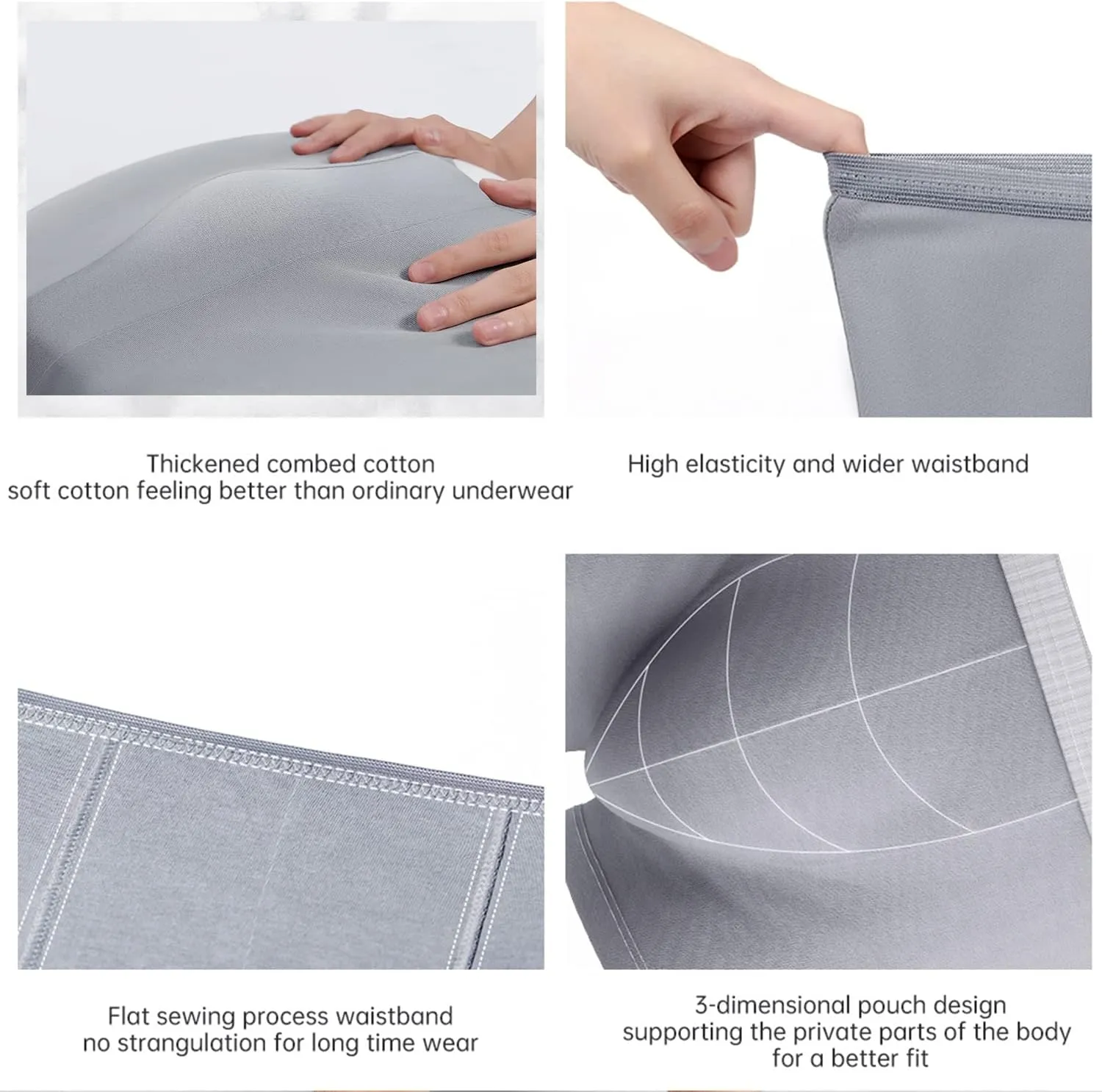 20/5 Packs Mens Disposable 100% Cotton Underwear Boxers Portable Shorts for Travel Fitness Swimming Hotel Spa Hospital Stays