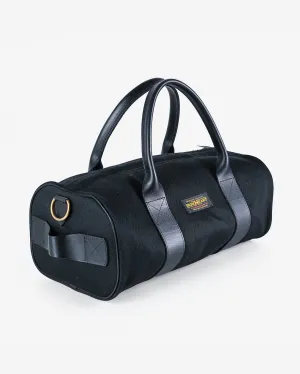 21oz Denim and Buttero Leather Holdall - Superblack