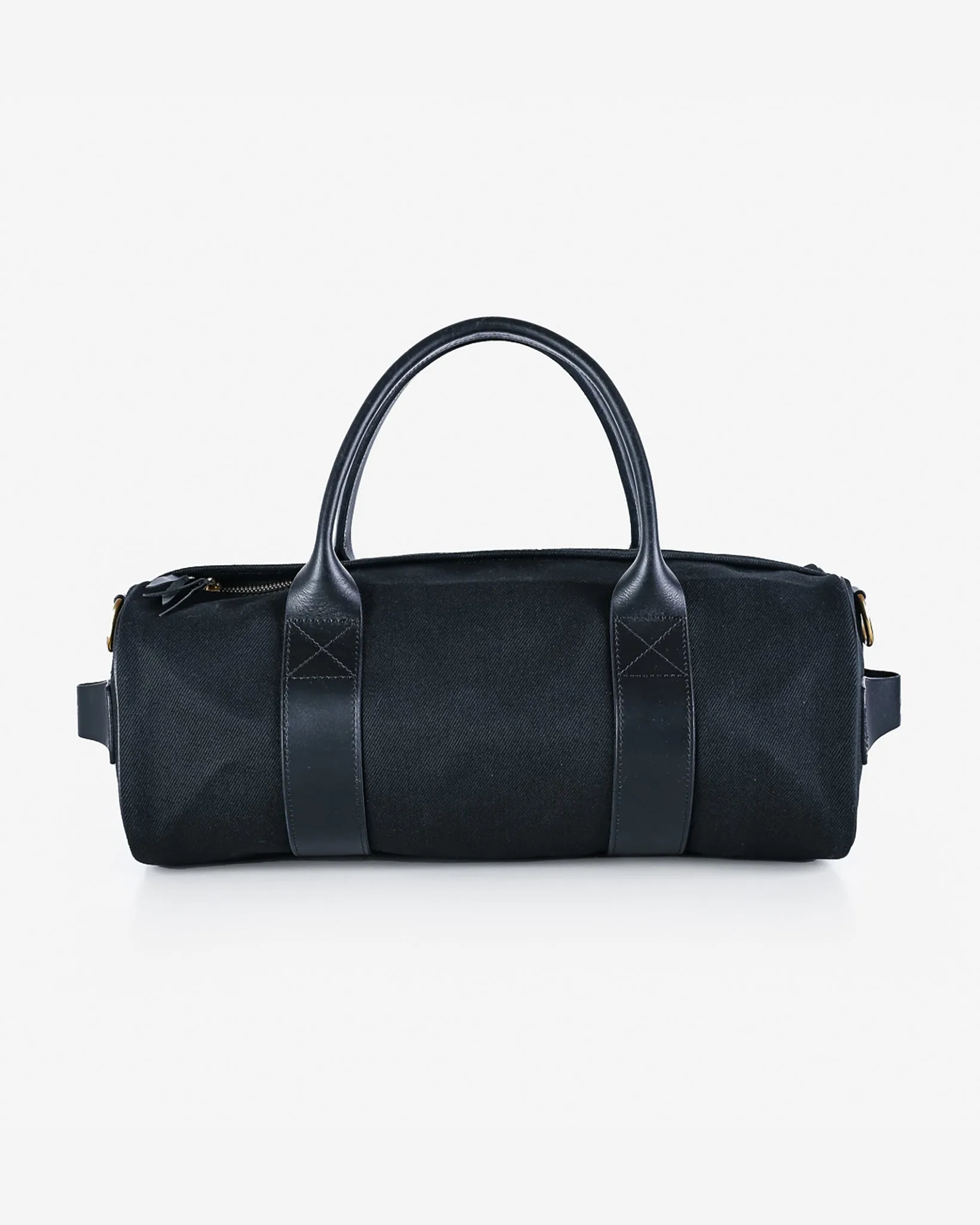 21oz Denim and Buttero Leather Holdall - Superblack