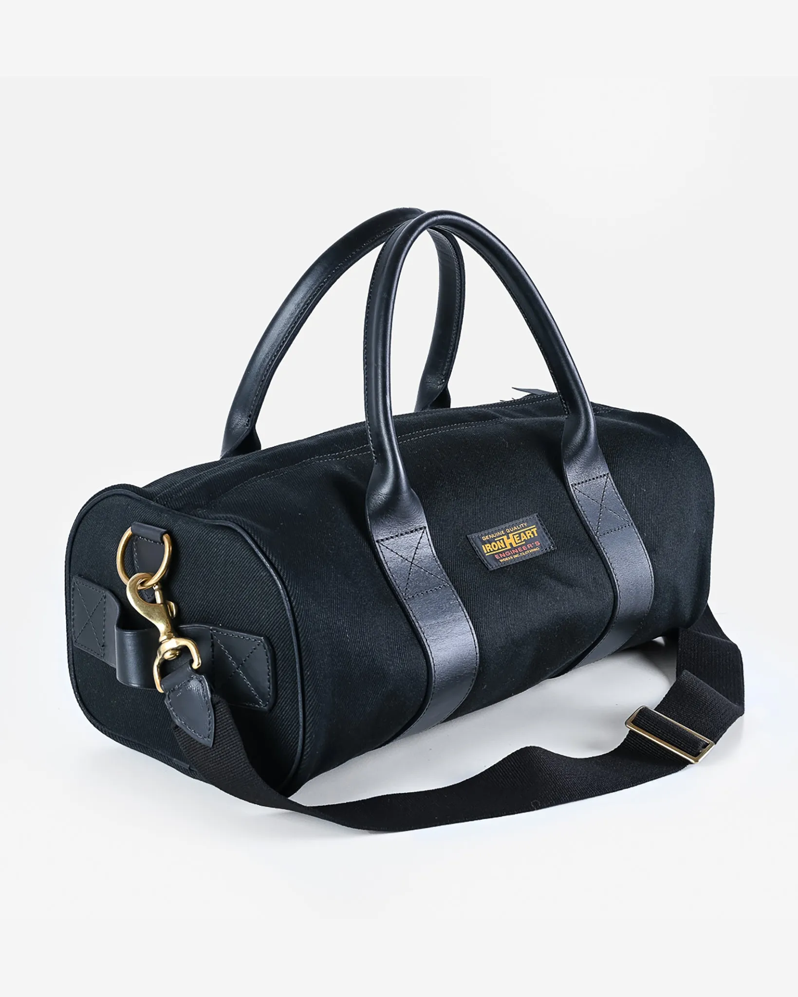 21oz Denim and Buttero Leather Holdall - Superblack