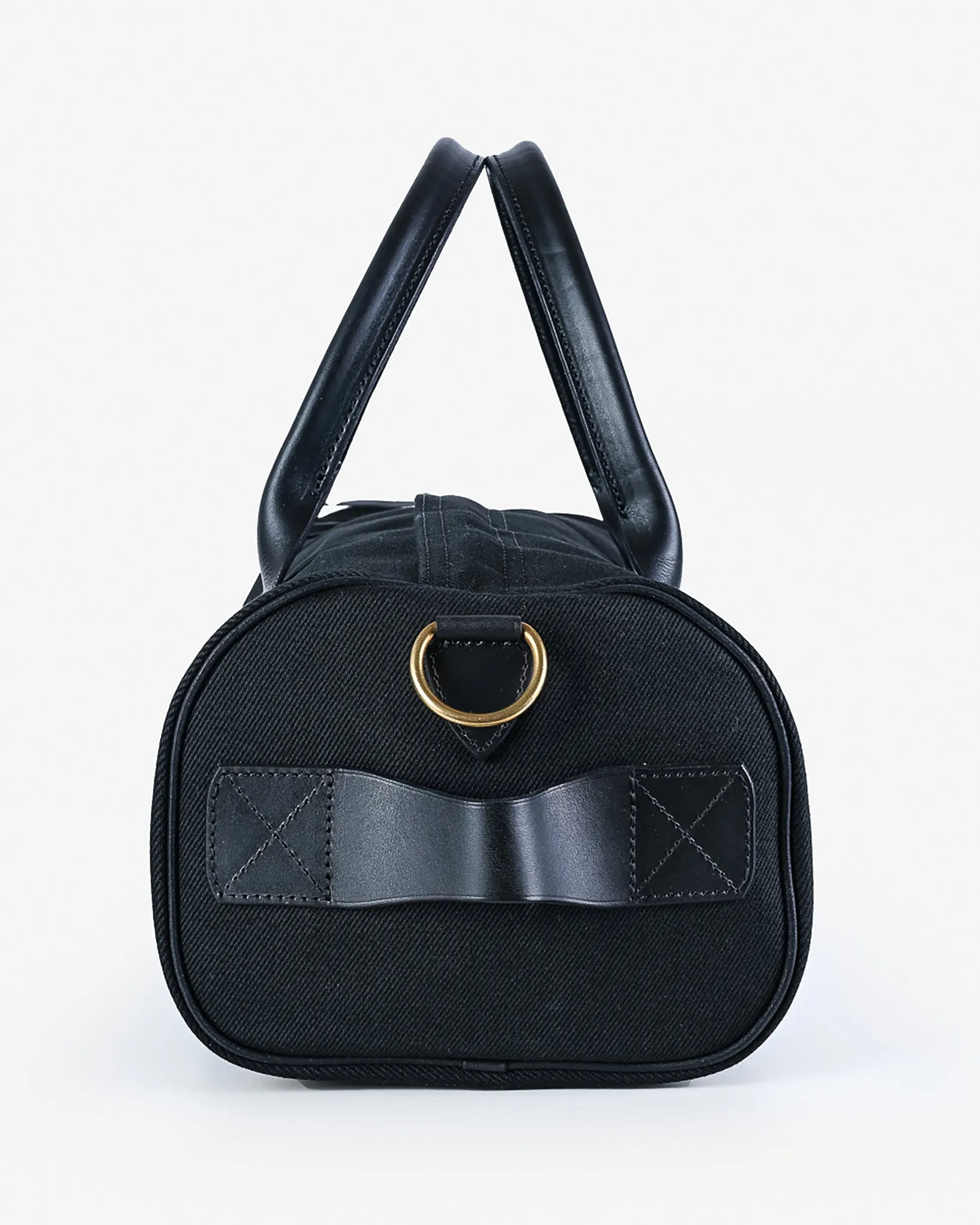 21oz Denim and Buttero Leather Holdall - Superblack