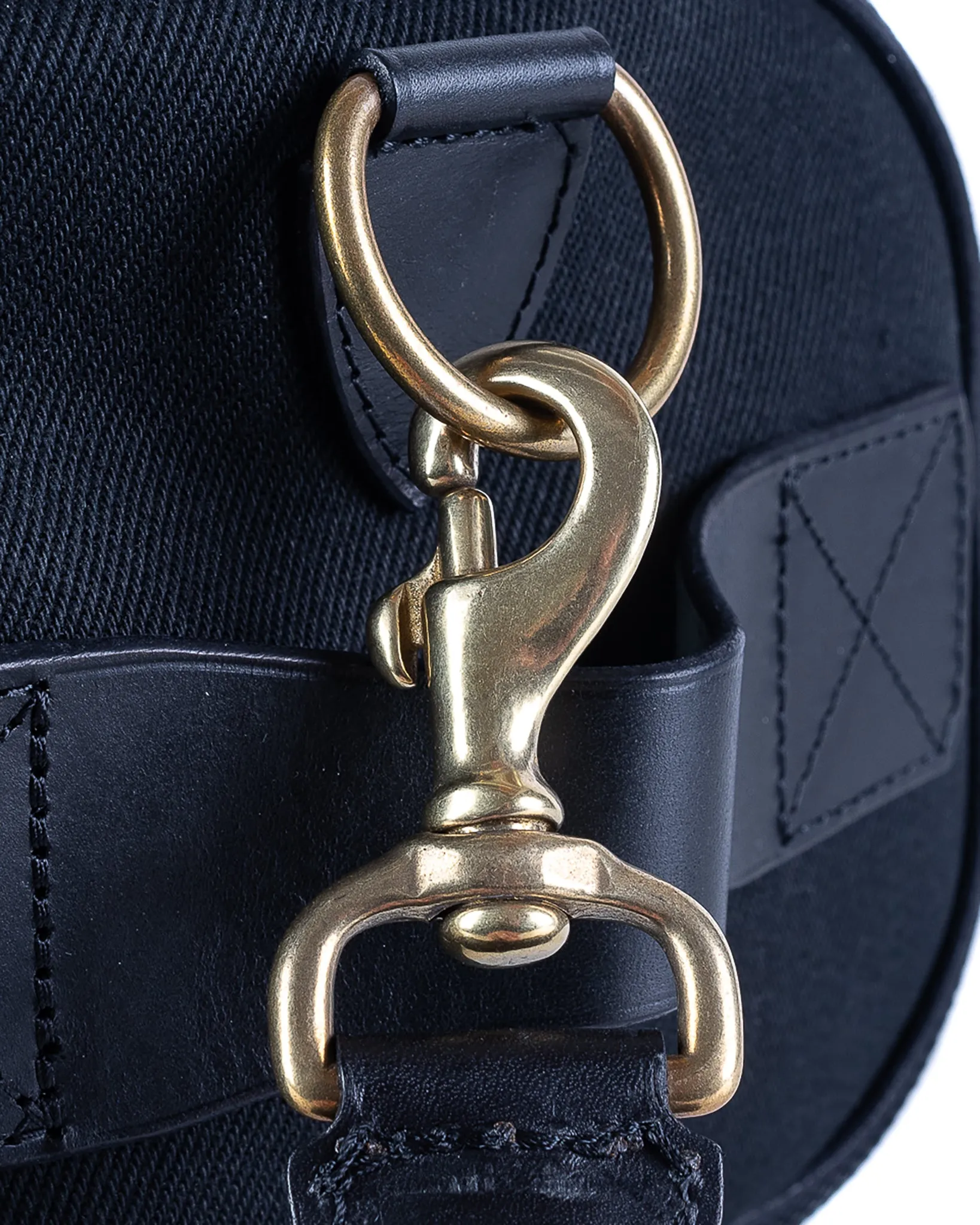 21oz Denim and Buttero Leather Holdall - Superblack