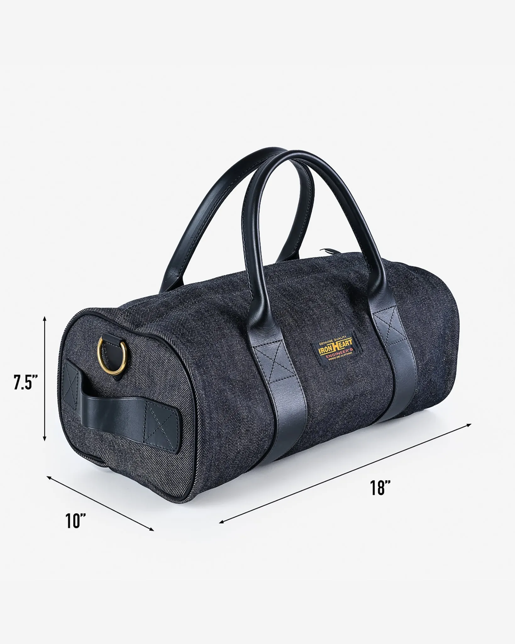 21oz Selvedge Denim and Buttero Leather Holdall - Indigo