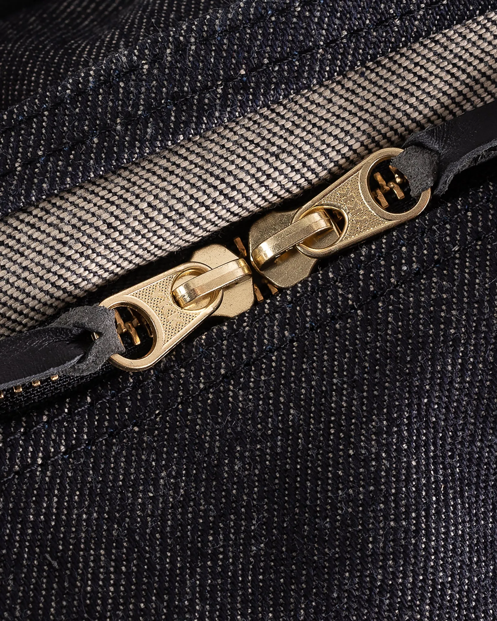 21oz Selvedge Denim and Buttero Leather Holdall - Indigo