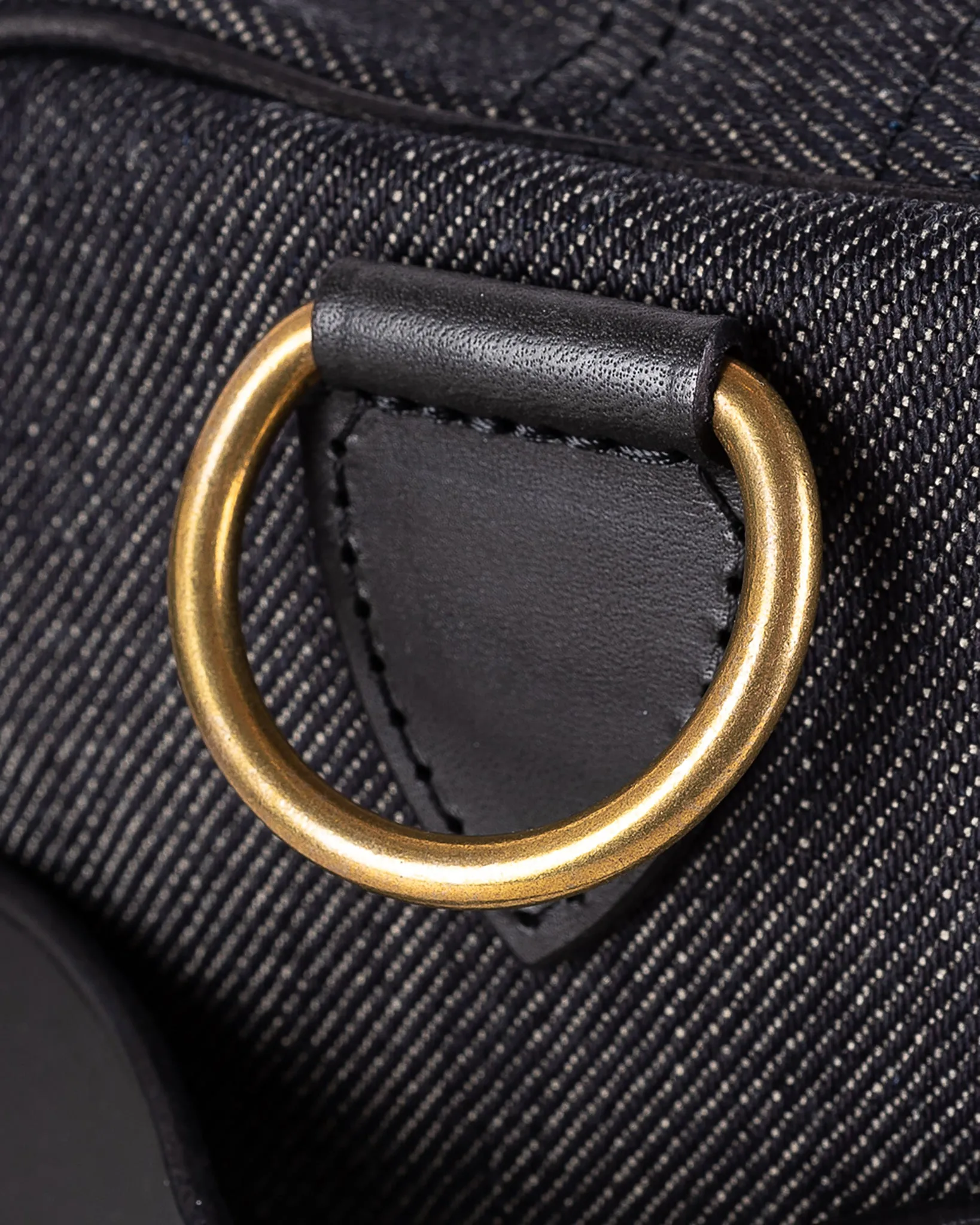 21oz Selvedge Denim and Buttero Leather Holdall - Indigo