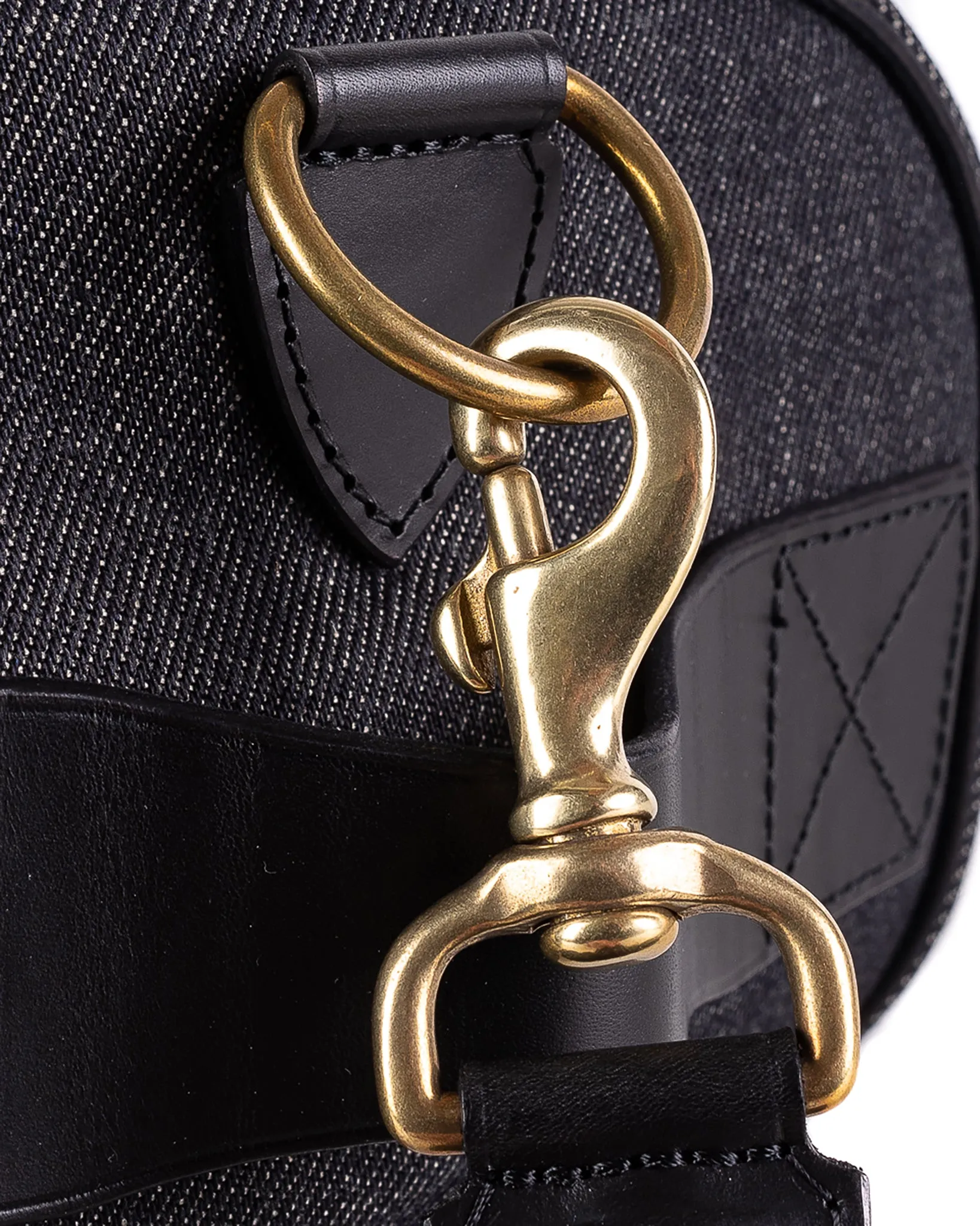 21oz Selvedge Denim and Buttero Leather Holdall - Indigo