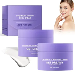 2PC Get Dreamy Overnight Toning Whip, Get Dreamy Body Firming Cream for Women, Moisturising & Anti-Wrinkle Firming, Improves Sagging Skin and Fine Lines