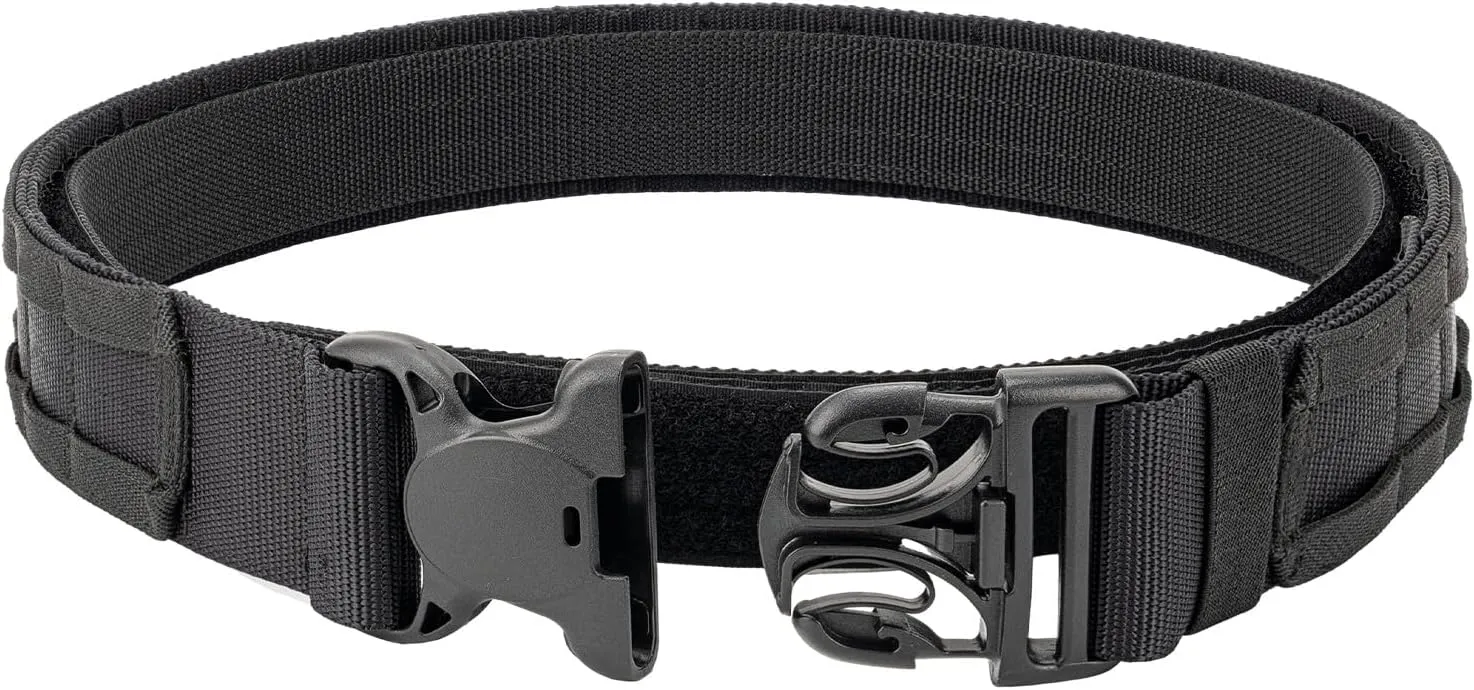 2" MOLLE Duty Belt w/ 1.5" Inner Belt Tactical Gear Holster Utility Carry Belt Range Battle Competition Equipment Belt
