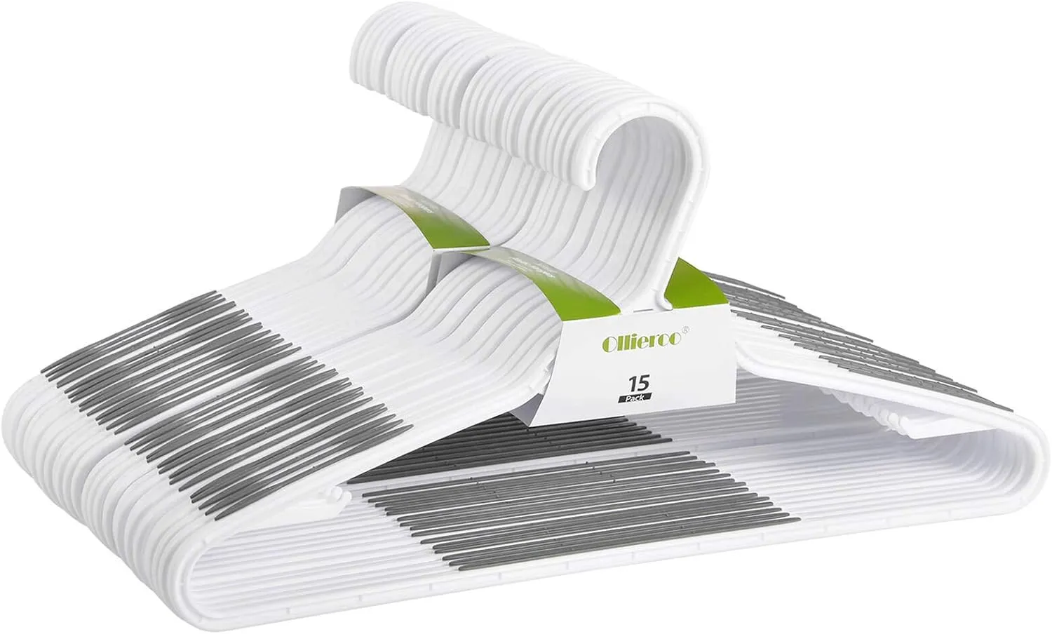 30 Pack Bendable Plastic Hangers Light-Weight Non-Slip Clothes/Suit Hangers(Grey)