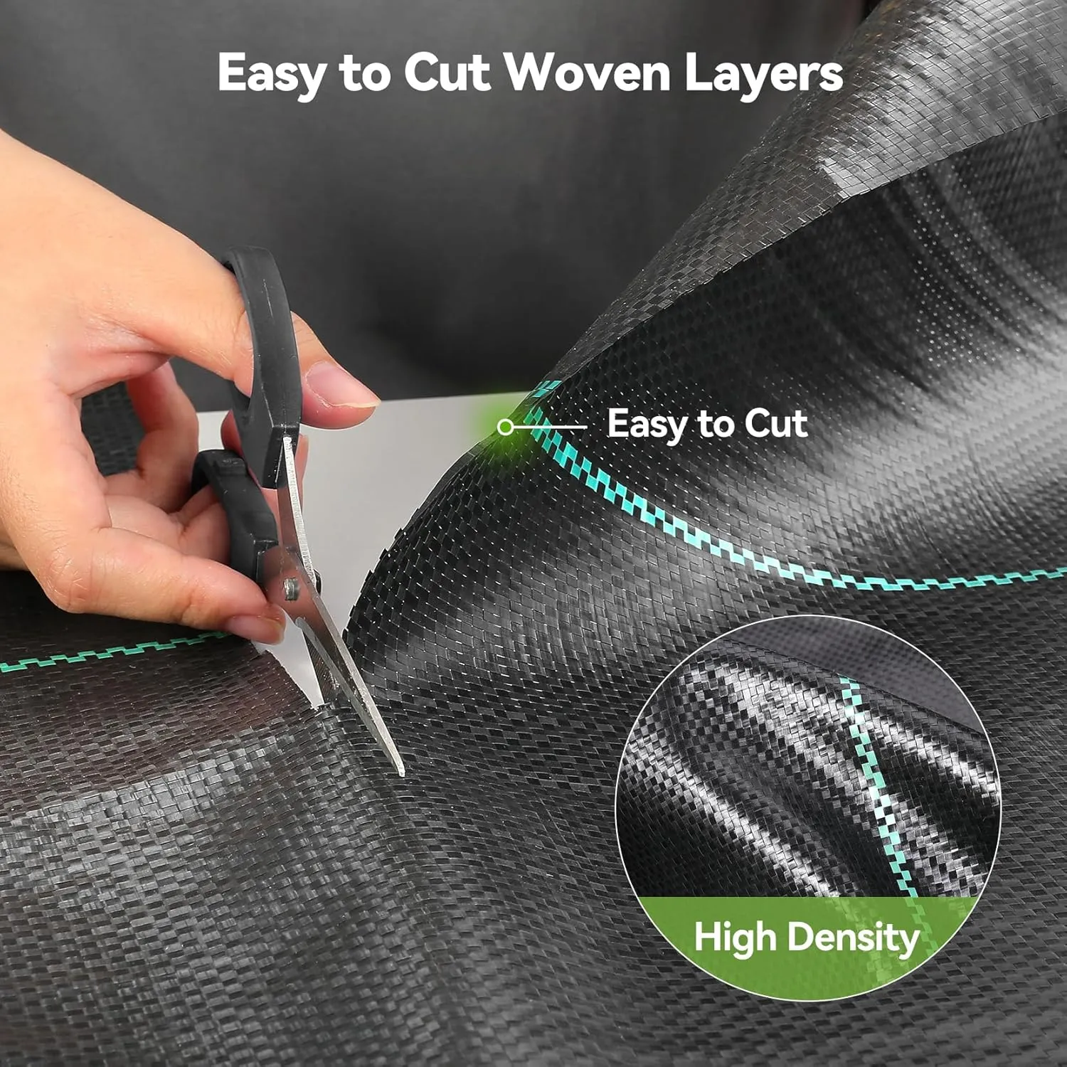 3ftx300ft Weed Barrier Landscape Fabric Heavy Duty, Woven Weed Control Cloth, Woven Geotextile Fabric for Underlayment, Gardening Ground, Commercial Driveway Weed Block Cover Mat