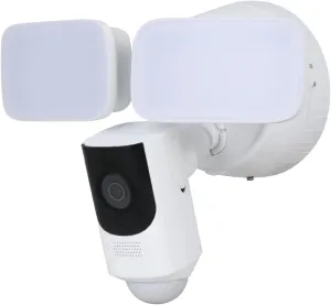 4MP HD WiFi Floodlight Network Camera IPC-L46N-USA, Wireless LincXPRO Camera for Dahua, Analytic Functions, Active Alarm and Siren, Built in Mic and Speaker, 2 Way Aduio, 2.8mm Fixed Lens, White