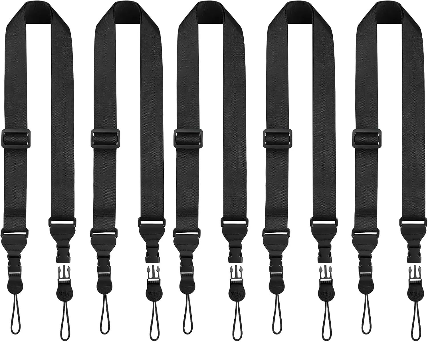 5 Pack Universal Shoulder Strap, Replacement Nylon Neck Lanyard, Comfortable Adjustable Shoulder Strap for iPad, Camera, Crossbody Bag, Binocular, Tablet