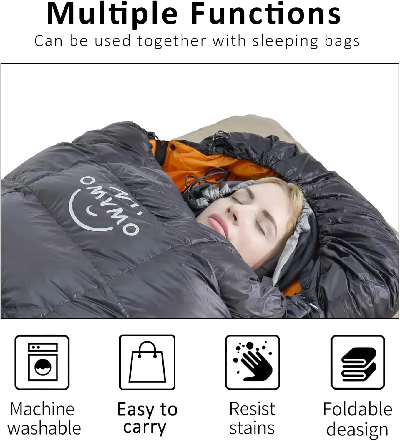 50°F Polar Fleece Mummy Sleeping Bag Liner & Travel Sheets for Adults,Adds Up 12°F to Sleeping Bag,Perfect for Hotel Traveling Camping