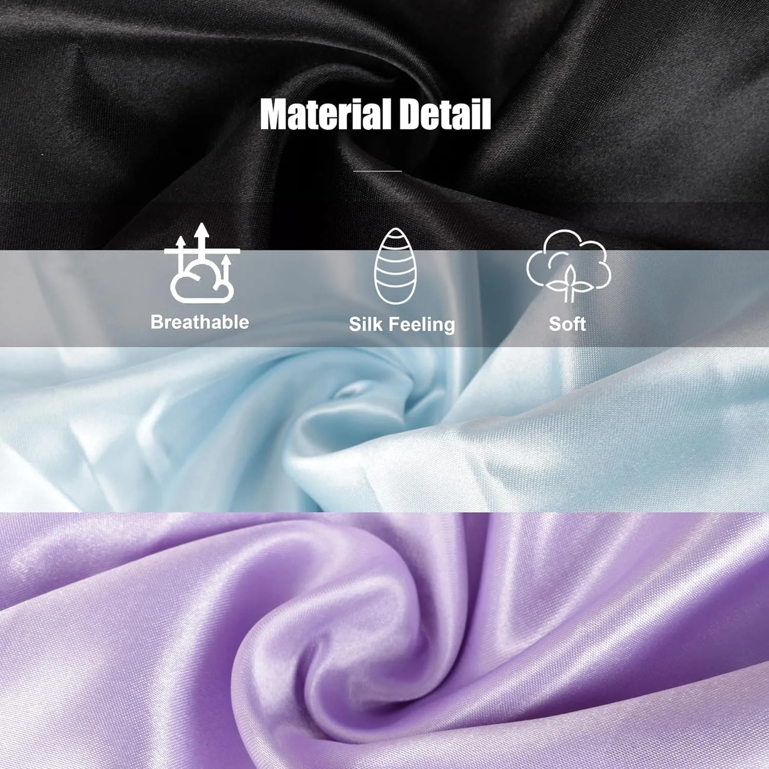 6 Pieces Reversible Silk Bonnet for Women Satin Bonnet Hair Wrap for Sleeping Cap with Tie Band(BLP)