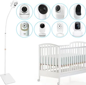 67 inch Adjustable Height Baby Monitor Floor Stand Holder for Infant Optics DXR-8 Pro,eufy HelloBaby HB65/HB66/HB248,ANMEATE SM935E or Any Cameras with 1/4 Screw Mount