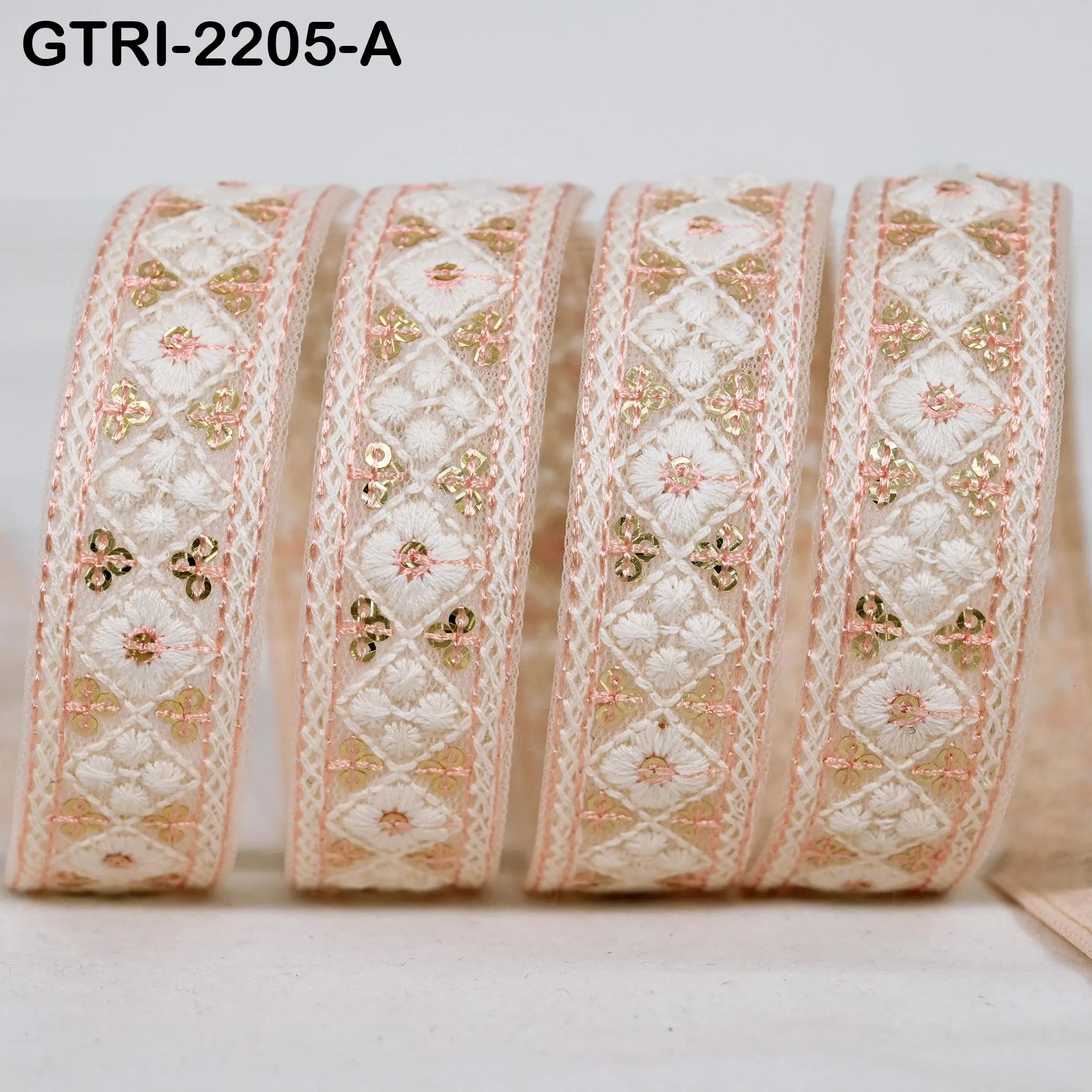 9 Yard 3cm Embroidery Ribbon for Kids Crafting Sewing Costumes Dog Collar Tote Bags, Lampshades, Holidays Decor Embroidered Embellishment
