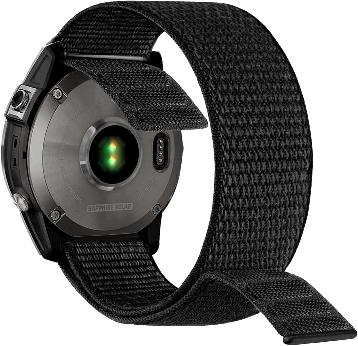 Abanen Hook and Loop Quick Dry 20mm Watch Band for Garmin Fenix 8 43mm / epix Pro 42mm / Fenix 7S/6S/5S, Woven Nylon Ultralight Sport Wristband Strap for Instinct 2S / Instinct E 40mm
