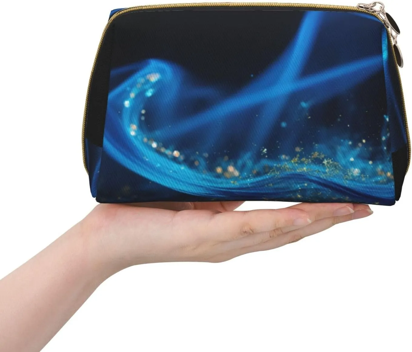 Abstract Geometric Toiletry Pouch, Travel-Friendly Makeup Organizer For Makeup Brushes, Lipsticks