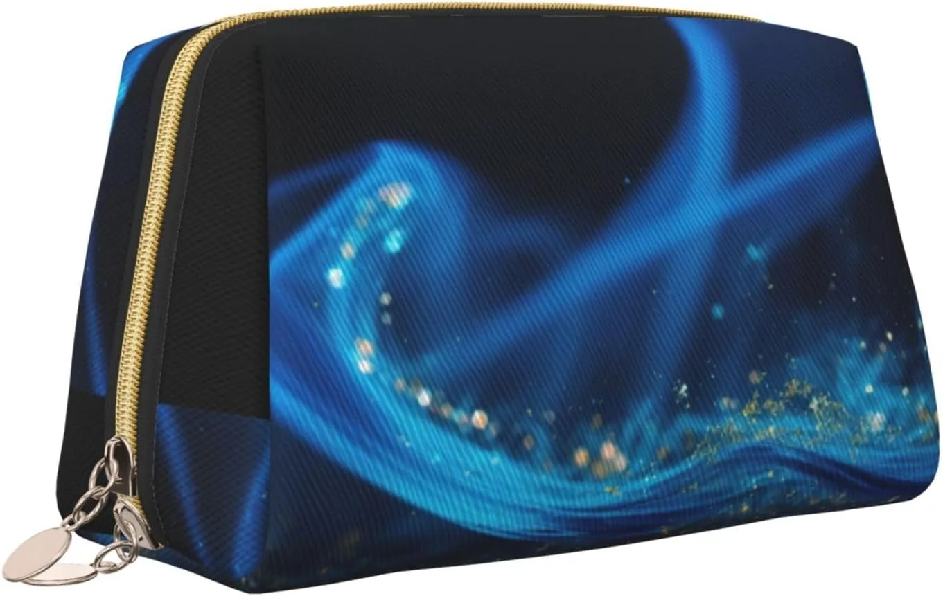 Abstract Geometric Toiletry Pouch, Travel-Friendly Makeup Organizer For Makeup Brushes, Lipsticks