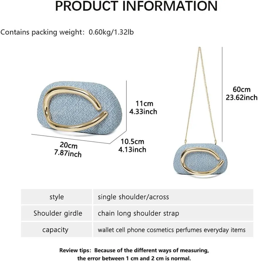 Acrylic Clutch Purse for Women Classic Round Acrylic Evening Handbag Vintage Metal Handlebars Bag for Wedding Party Prom
