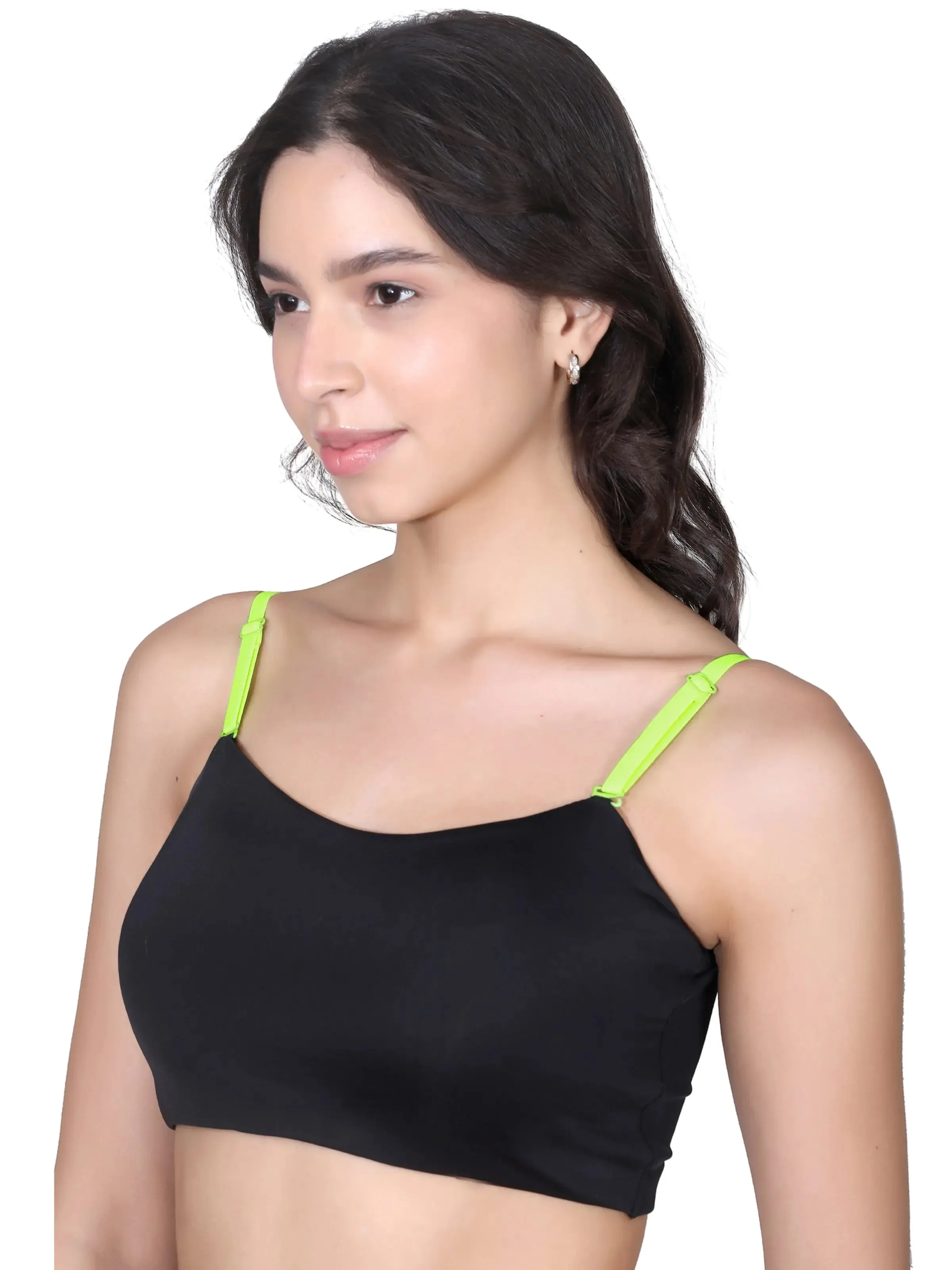 Adjustable Cotton Bra Strap | Durable Straps for Bra | Neon Yellow & Golden
