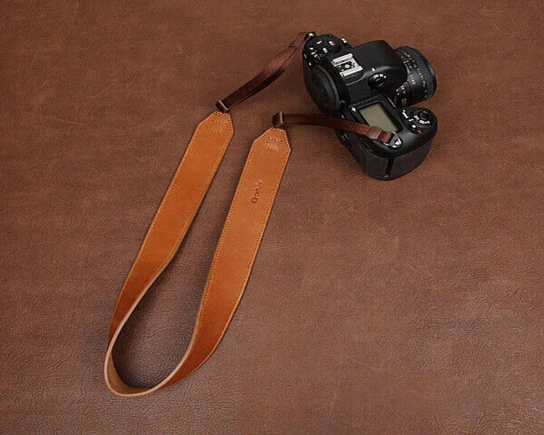 Adjustable Leather Camera Shoulder Strap