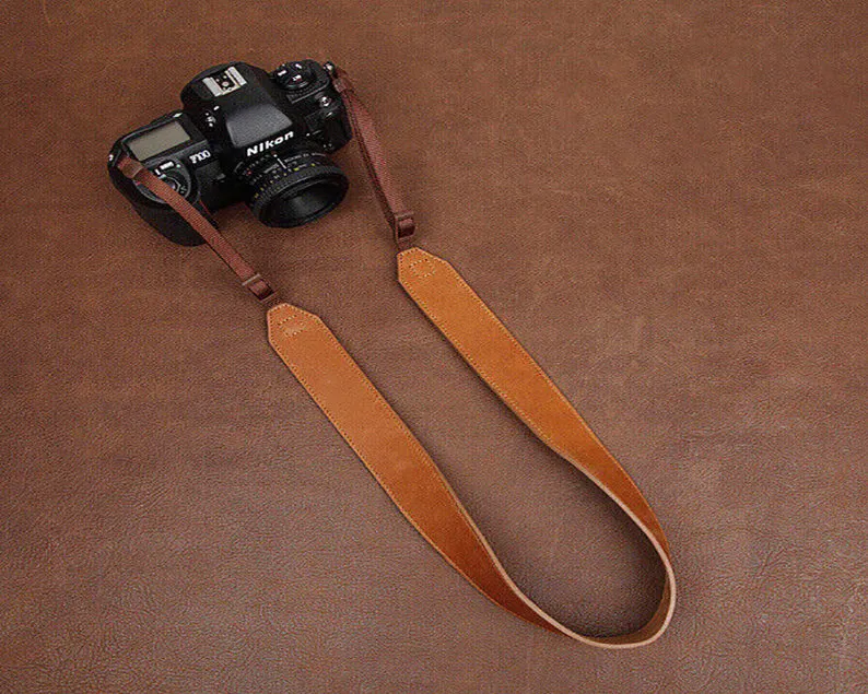 Adjustable Leather Camera Shoulder Strap