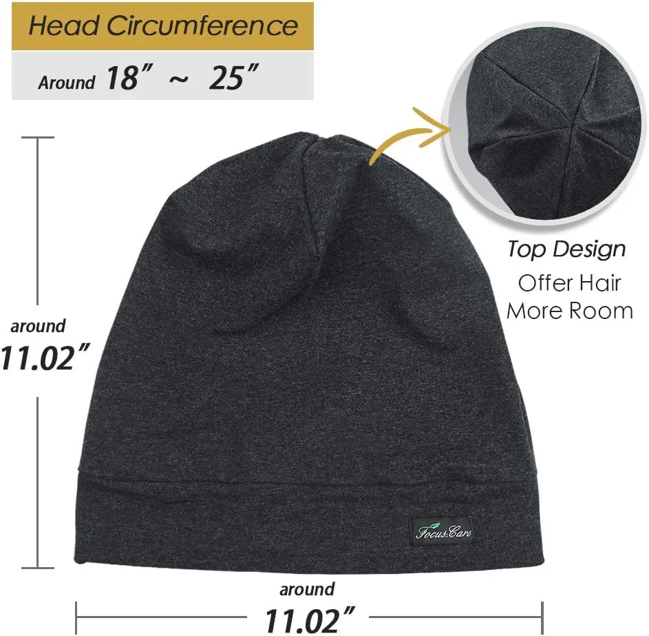 Adjustable Satin Lined Sleep Cap for Dreadlocks Curly Hair Large Head-Stay On Overnight
