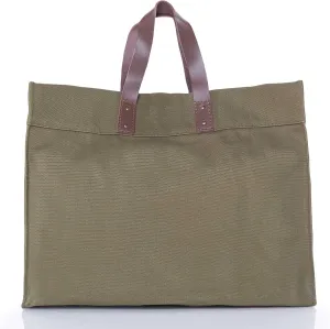 Advantage Tote Bag – Premium Quality & Sustainable Canvas Tote, Classic Tote bag with Genuine Leather Accents