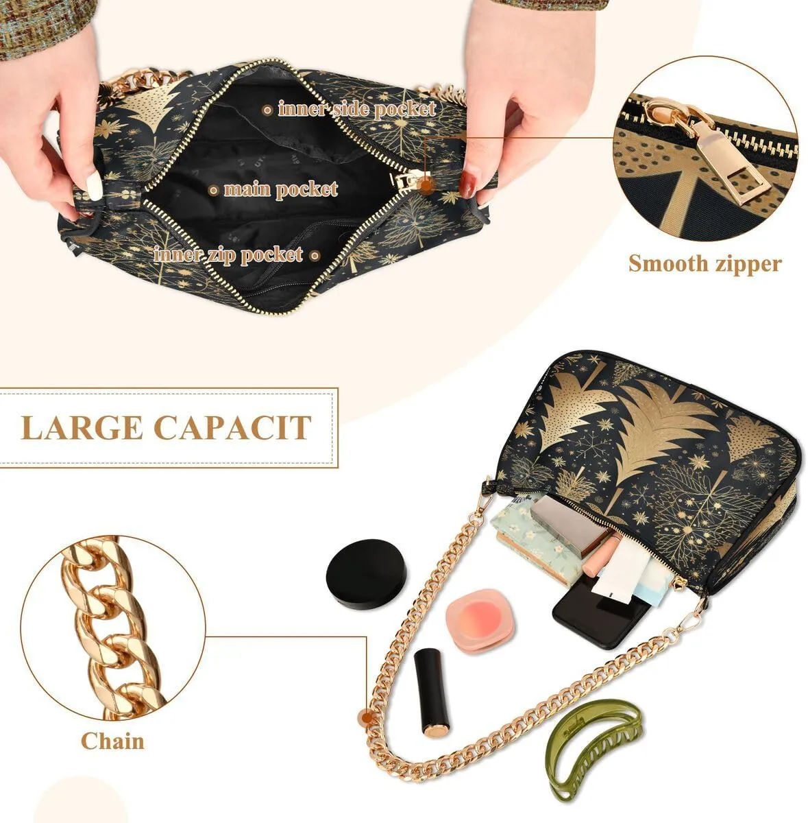 ALAZA Women's Handbags Tote Crossbody Bag Purse Ladies Shoulder Bag Hobo Handbag