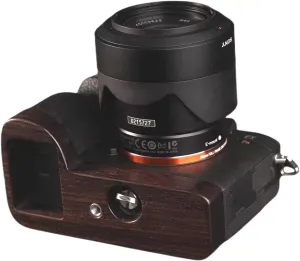 All Wood Wooden Camera Hand Grip Baseplate Base Protecter Handmade Light Weight for A7M4 Alpha 7M4 7S3 ILCE-7M4 A7S3 ILCE-7S3 A1
