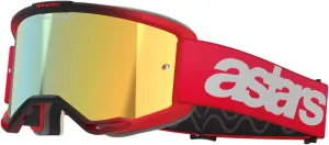 Alpinestars Vision 5 MX ATV MTB Off Road Goggle (Red - Mirror Gold Lens)
