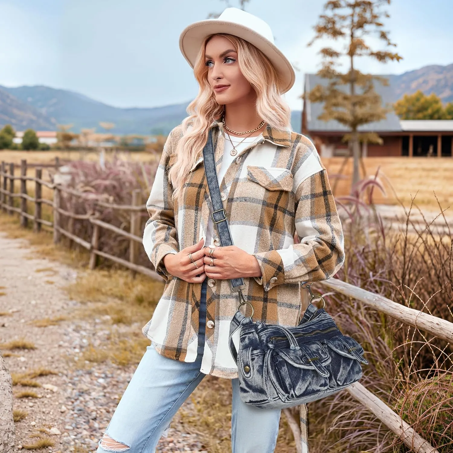 Angel Kiss Hobo Purses for Women Crossbody Shoulder Bag Ladies Multi Pocket Handbags with Adjustable Shoulder Strap