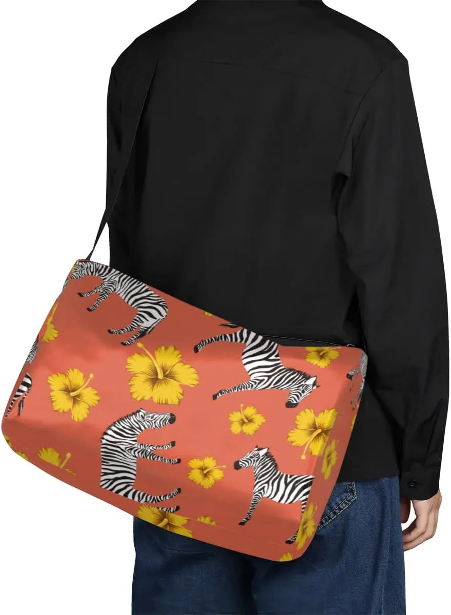 Animal Zebra Flower Small Gym Bag for Men Women Workout Sport Duffle Bag Waterproof Weekender Overnight Bag Lightweight Carry on Tote Bag Crossbody Shoulder Travel Bag for Swim Yoge Dance