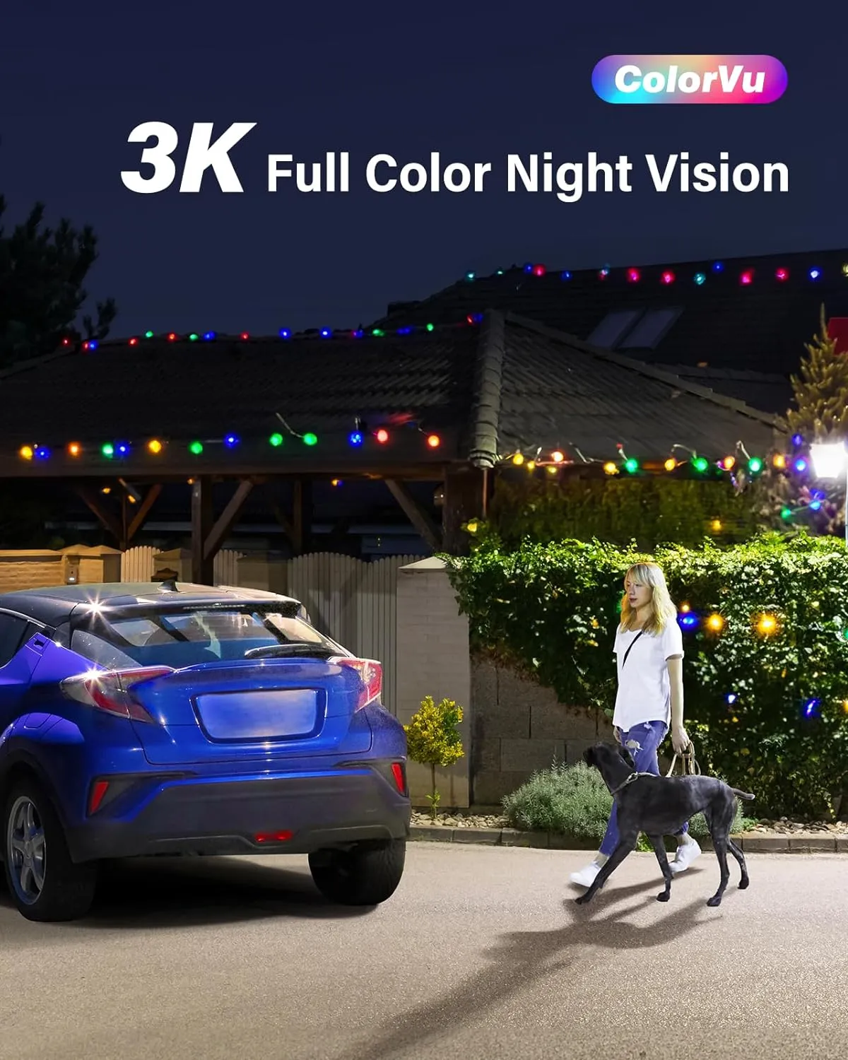 ANNKE 3K Add-On Security Bullet Camera with Full Color Night Vision, 4-in-1 TVI/AHD/CVI/CVBS CCTV Surveillance Wired Cam with Built-in Mic, 2.8mm Lens, IP67 Weatherproof, (Cable & Adapter Included)