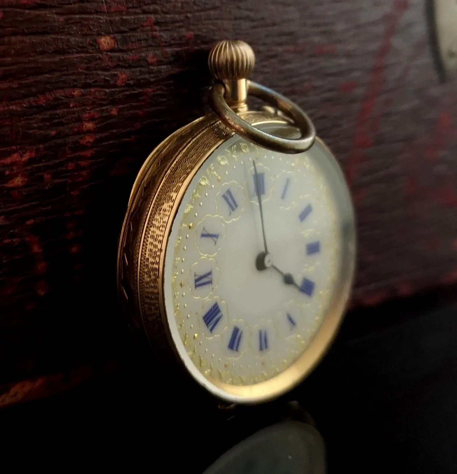 Antique 14k gold pocket watch, fob watch