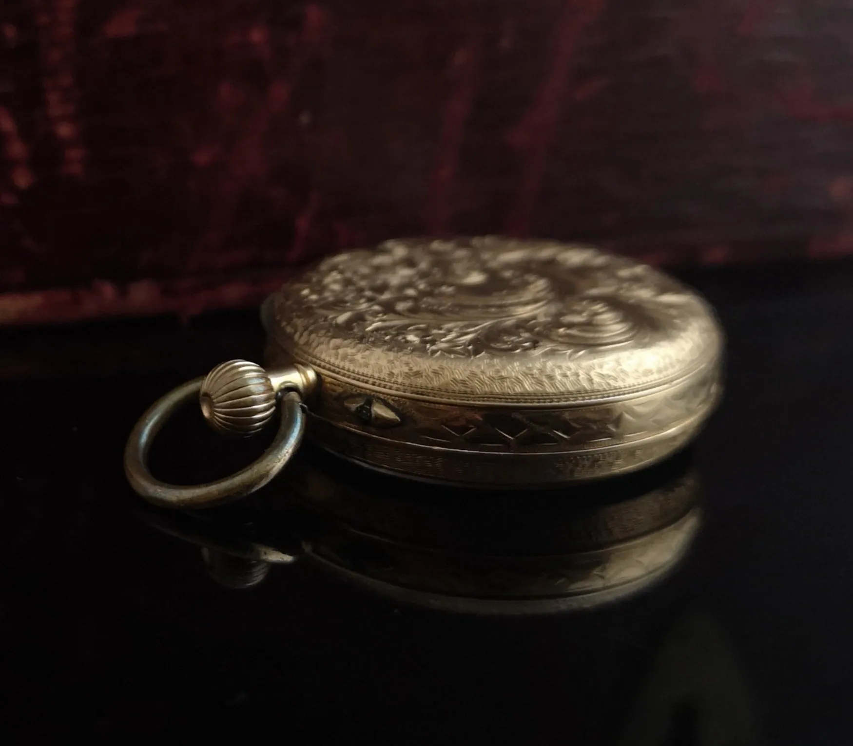 Antique 14k gold pocket watch, fob watch