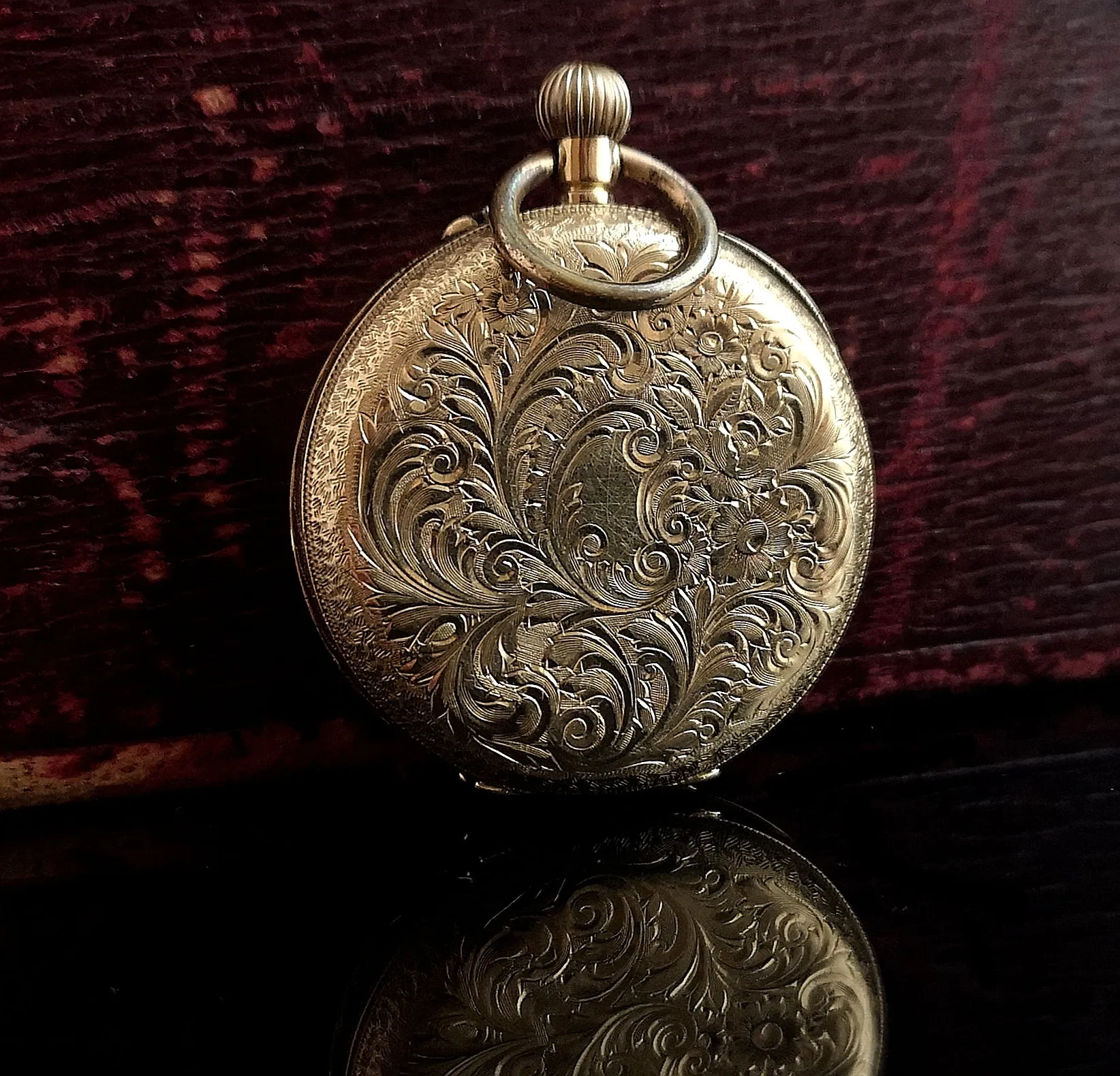 Antique 14k gold pocket watch, fob watch