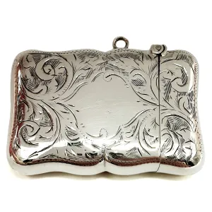 Antique 1863 Silver Vesta Case