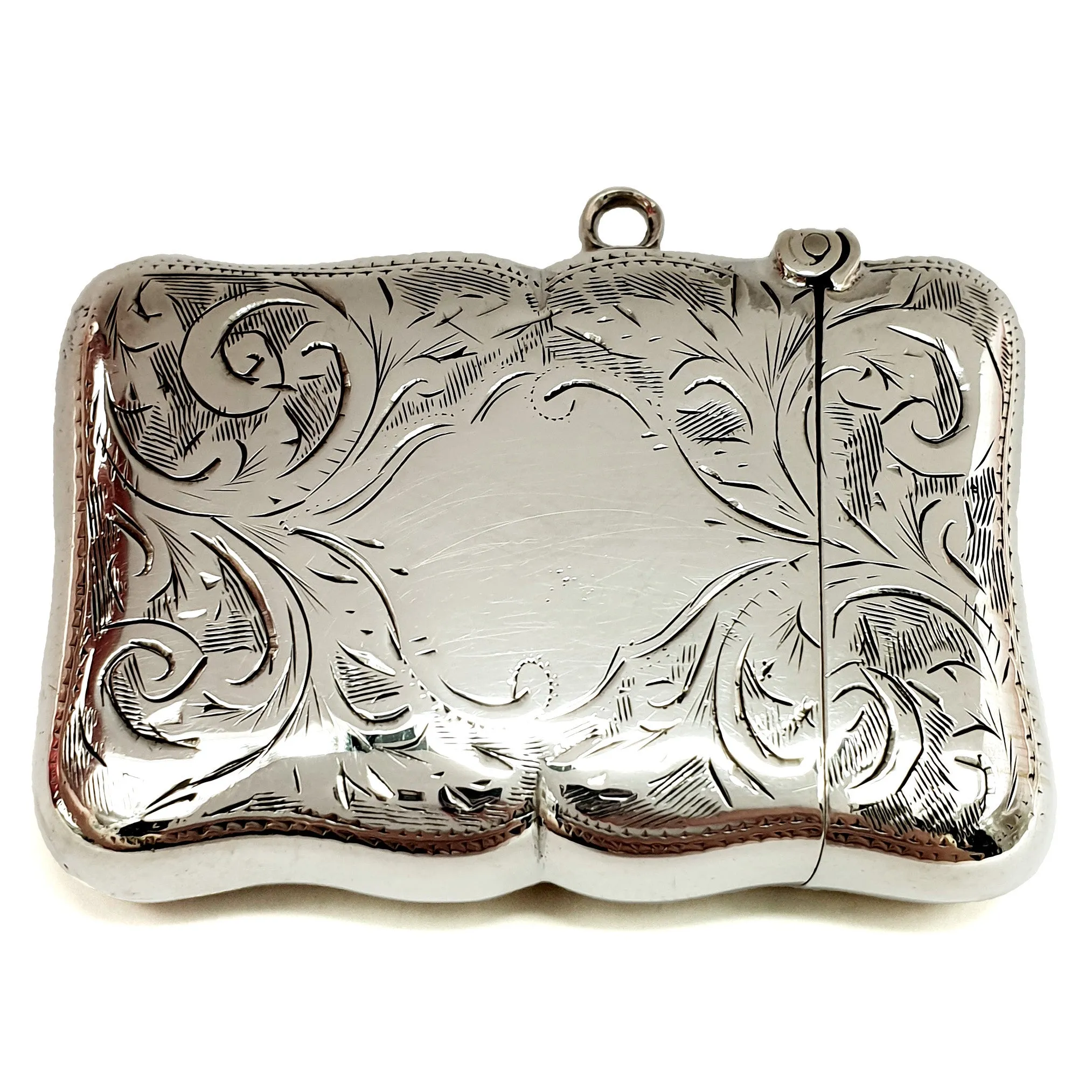 Antique 1863 Silver Vesta Case