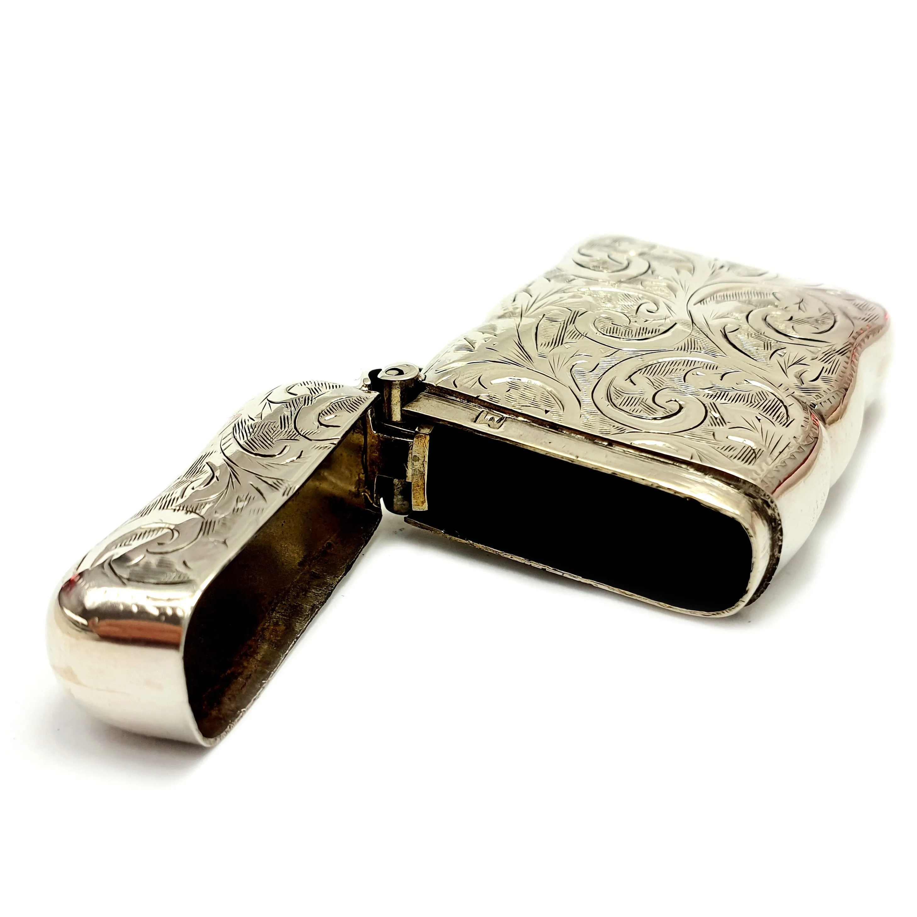 Antique 1863 Silver Vesta Case