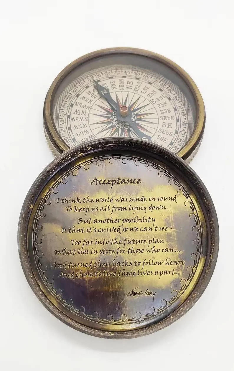 Antique Nautical Brass Compass | Nautical John Auldijo Navigational Compass | Sir WM Gell Compass | Nauticla Maritime Compass Hiking Outdoor by THEHISTORICALHUB